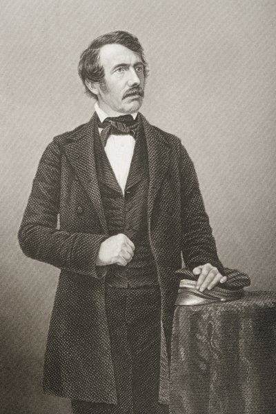 David Livingstone (1813-73) gegraveerd door D.J. Pound van een foto, uit 